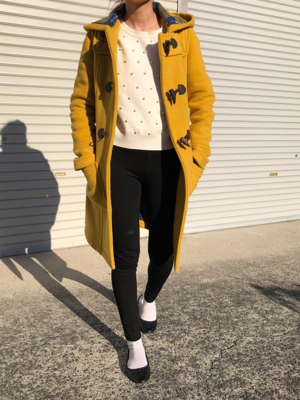 たま⭐︎ロンドントラディション ダッフルコート イエロー 36 英国製 LONDON TRADITION（ロンドントラディション）の「【SHIPS any別注