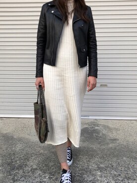 munmun☺︎さん（レディース・160cm）の冬コーディネート