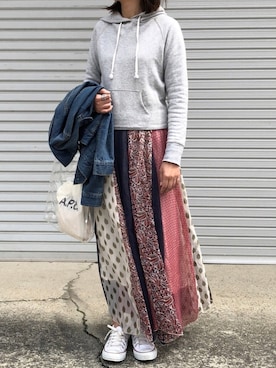 munmun☺︎さん（レディース・160cm）の春コーディネート