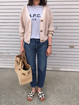 munmun☺︎さん（レディース・160cm）の春コーディネート