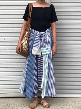 munmun☺︎さん（レディース・160cm）の夏コーディネート
