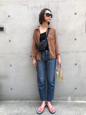 munmun☺︎さん（レディース・160cm）の夏コーディネート