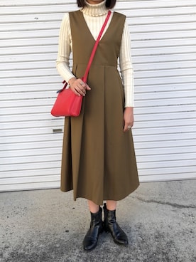 munmun☺︎さん（レディース・160cm）の秋コーディネート