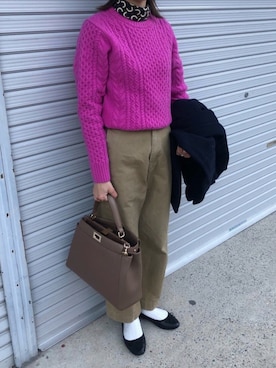 munmun☺︎さん（レディース・160cm）の冬コーディネート