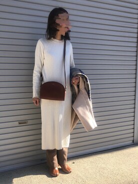 munmun☺︎さん（レディース・160cm）の冬コーディネート