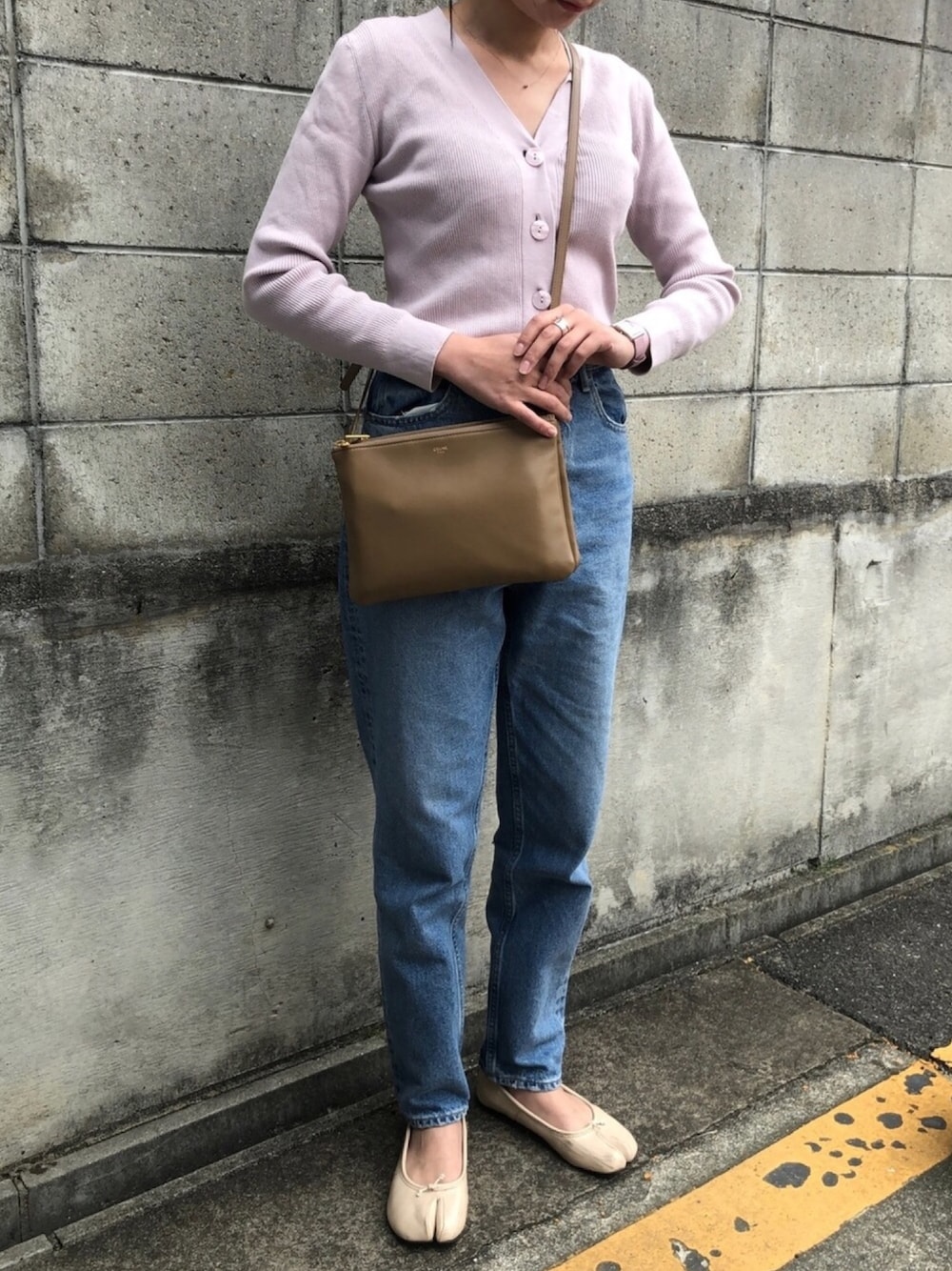 【2018AW】 LaTOTALITE VISPO リブVネックカーディガン La TOTALITE（ラトータリテ）の「VISPO リブVネックカーディガン