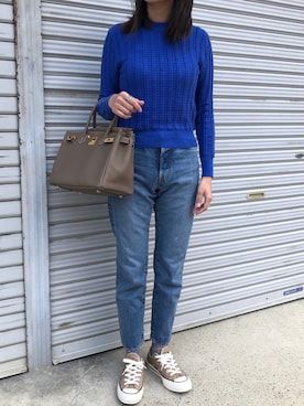 munmun☺︎さん（レディース・160cm）の春コーディネート