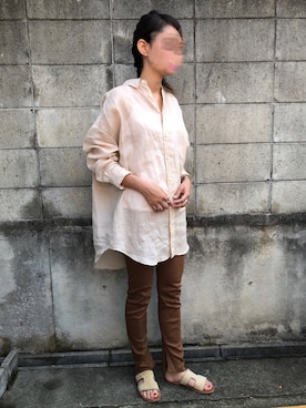 「FRAMeWORK（フレームワーク）のアイテム（レッグウェア）」を使った、munmun☺︎さん（レディース・160cm）の夏コーディネート