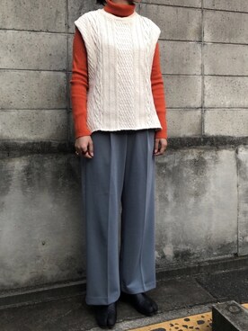 munmun☺︎さん（レディース・160cm）の冬コーディネート