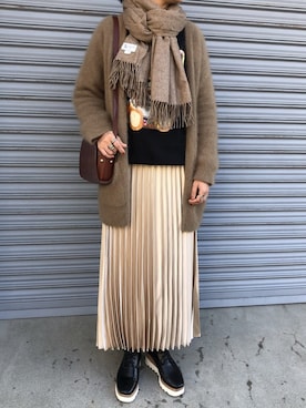 munmun☺︎さん（レディース・160cm）の冬コーディネート