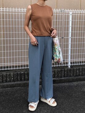 munmun☺︎さん（レディース・160cm）の夏コーディネート