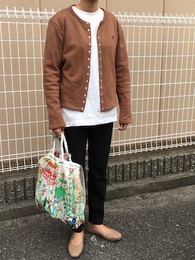 「ボタニカル」｜「アイテム（パンプス）」を使った、munmun☺︎さん（レディース・160cm）の秋コーディネート
