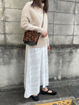 munmun☺︎さん（レディース・160cm）の冬コーディネート