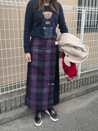 ビームス別注 O’NEIL OF DUBLIN ラッププリーツマキシスカート O'NEIL OF DUBLIN ラッププリーツマキシスカート ビームス別注