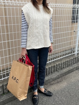 munmun☺︎さん（レディース・160cm）の冬コーディネート