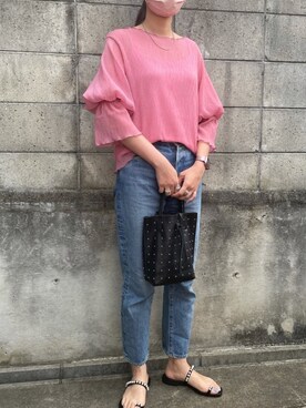 munmun☺︎さん（レディース・160cm）の春コーディネート