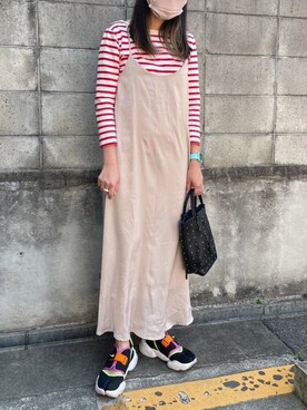 munmun☺︎さん（レディース・160cm）の春コーディネート