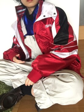 「MIZUNO（ミズノ　）のアイテム（ジャケット/アウター）」を使った、Zagiさん（レディース・152cm）の春コーディネート