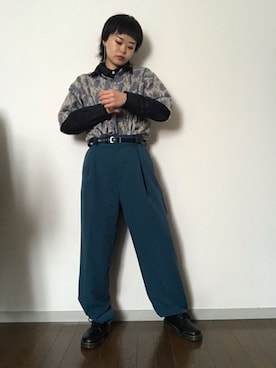 「TIMELY WARNING（タイムリーワーニング）のアイテム」を使った、Zagiさん（レディース・152cm）の春コーディネート