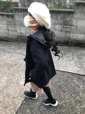 「GLOBAL WORK（グローバルワーク）のアイテム（ダッフルコート）」を使った、えりかさん（レディース・163cm）の冬コーディネート