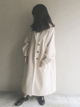 「ISOOK（アイスー）のアイテム（ワンピース）」を使った、yukiさん（レディース・159cm）の秋コーディネート