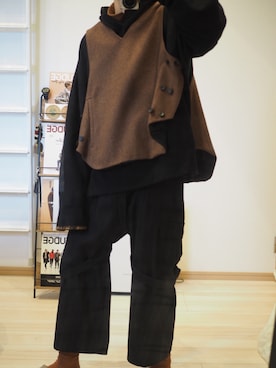 「POLYPLOID（ポリプロイド）のアイテム（トップス）」を使った、®️さん（メンズ・184cm）の春コーディネート
