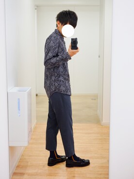 「STUDIOUS（ステュディオス）のアイテム（レッグウェア）」を使った、ざわさん（メンズ・168cm）の秋コーディネート
