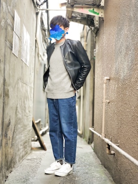 ざわさん（メンズ・168cm）の冬コーディネート