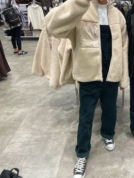 「コンバース ハイカット」｜「アイテム（オールインワン・サロペット）」を使った、Qooさん（メンズ・167cm）の秋コーディネート