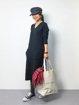 natsuさん（レディース・155cm）の冬コーディネート