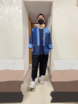「ADLIB（アドリブ）のアイテム」を使った、MC Chanさん（メンズ・174cm）の春コーディネート