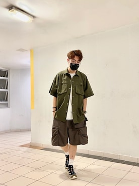 「GOOPiMADE」｜「アイテム（腕時計）」を使った、MC Chanさん（メンズ・174cm）の春コーディネート