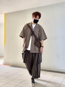 「GOOPiMADE」｜「アイテム（アクセサリー）」を使った、MC Chanさん（メンズ・174cm）の夏コーディネート