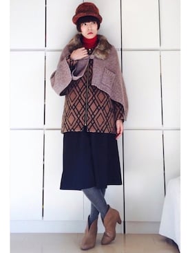 caedeさん（レディース・167cm）の冬コーディネート