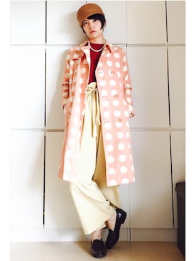 「フェルトキャップ」｜caedeさん（レディース・167cm）の春コーディネート