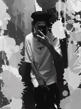 「Subciety（サブサエティ）のアイテム（ハンチング/ベレー帽）」を使った、시으【SIU】さん（メンズ・163cm）の秋コーディネート