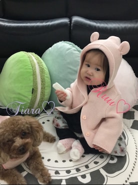 「lumiere（ルミエール）のアイテム」を使った、♡Ruu♡さん（キッズ・70cm）の冬コーディネート