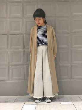 「RBS（アールビーエス）のアイテム」を使った、CARIN TANGEさん（レディース・161cm）の春コーディネート