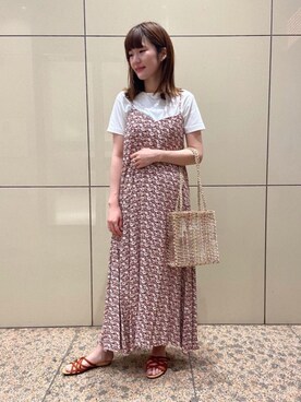 「アイテム（イヤリング（片耳用））」を使った、minako.tさん（レディース・167cm）の夏コーディネート