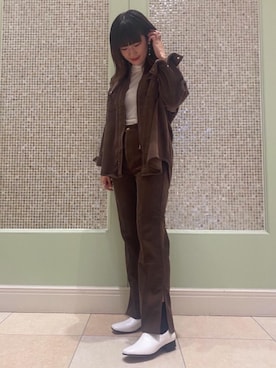 「CAMINANDO（カミナンド）のアイテム」を使った、minako.tさん（レディース・167cm）の秋コーディネート