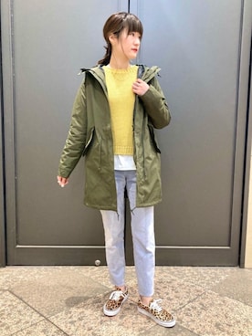 「RECOMMEND  ITEM STYLING」｜「アイテム（ナイロンジャケット）」を使った、minako.tさん（レディース・167cm）の冬コーディネート