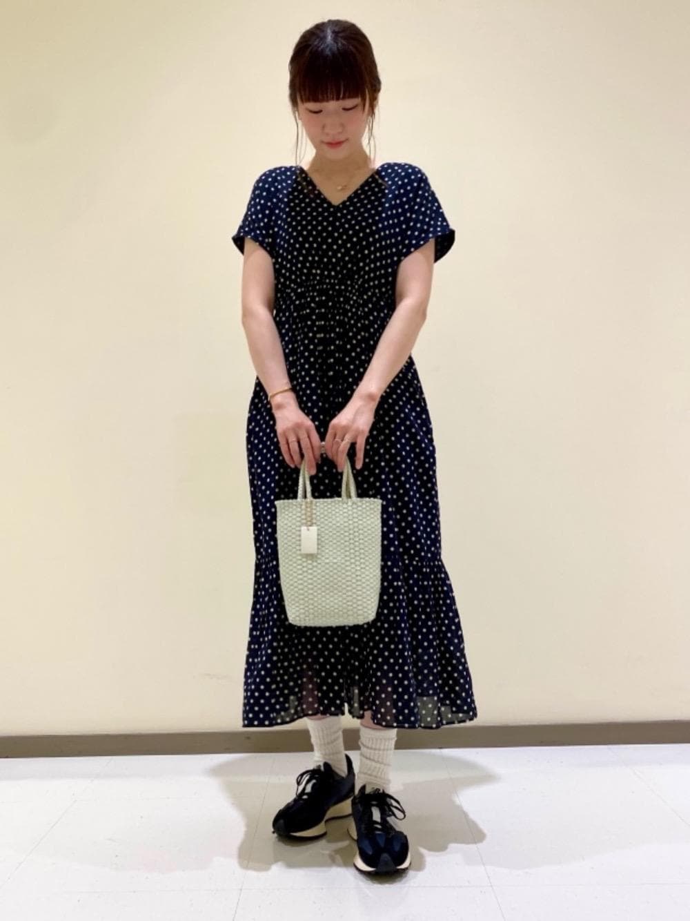 ne Quittez pas ヌキテパ　ドットフレンチスリーブドレス　ワンピース NE QUITTEZ PAS!（ヌキテパ）の「＜ne Quittez pas＞ドット