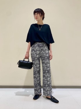 「モノトーン」｜minako.tさん（レディース・167cm）の夏コーディネート