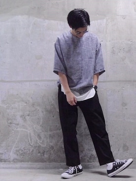 Chikuma Isogaiさん（メンズ・178cm）の夏コーディネート