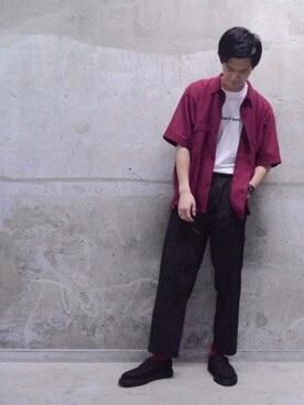 Chikuma Isogaiさん（メンズ・178cm）の夏コーディネート