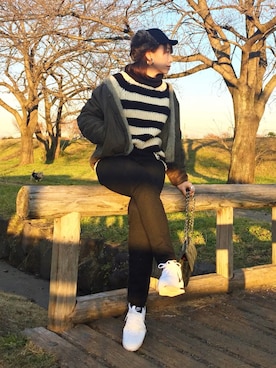 「LA ROCCA（ラロッカ）のアイテム（バッグ）」を使った、𝑠𝑢𝑧𝑢さん（レディース・158cm）の冬コーディネート