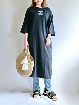 「BLISS POINT（ブリスポイント）のアイテム（アクセサリー）」を使った、𝑠𝑢𝑧𝑢さん（レディース・158cm）の春コーディネート