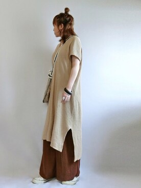 「ジーユー」｜𝑠𝑢𝑧𝑢さん（レディース・158cm）の秋コーディネート