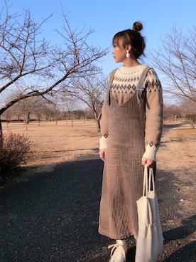 𝑠𝑢𝑧𝑢さん（レディース・158cm）の冬コーディネート