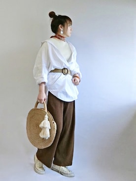 「DHOLIC（ディーホリック）のアイテム（財布/小物）」を使った、𝑠𝑢𝑧𝑢さん（レディース・158cm）の春コーディネート